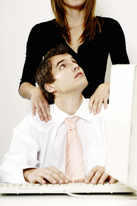 a woman being assertive with a guy